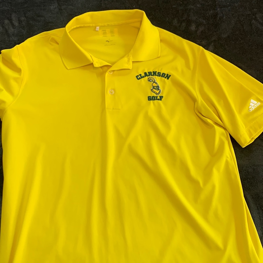 Yellow Addidas Golf Shirt